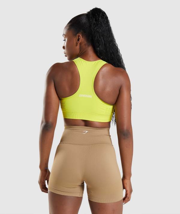 Damske Športové Podprsenky Gymshark Energy Seamless Žlté | BW7832401